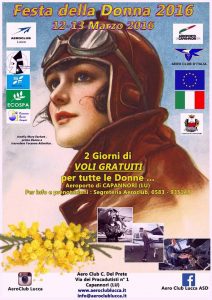 Festa della Donna in volo 2016 Lucca