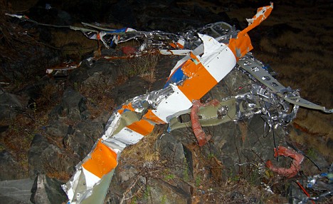 wreckage1 I resti del Bellanca 8KCAB-180 pilotato da Fosset (N240R)