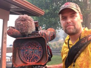 reporter bagnato dal ritardante