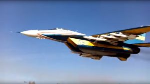 Ukrainian MIG-29 low pass